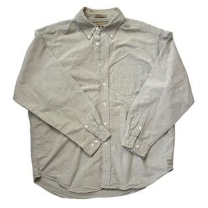 Naturalife The Big Shirt Men's Khaki Long Sleeve Button Down Cotton XL